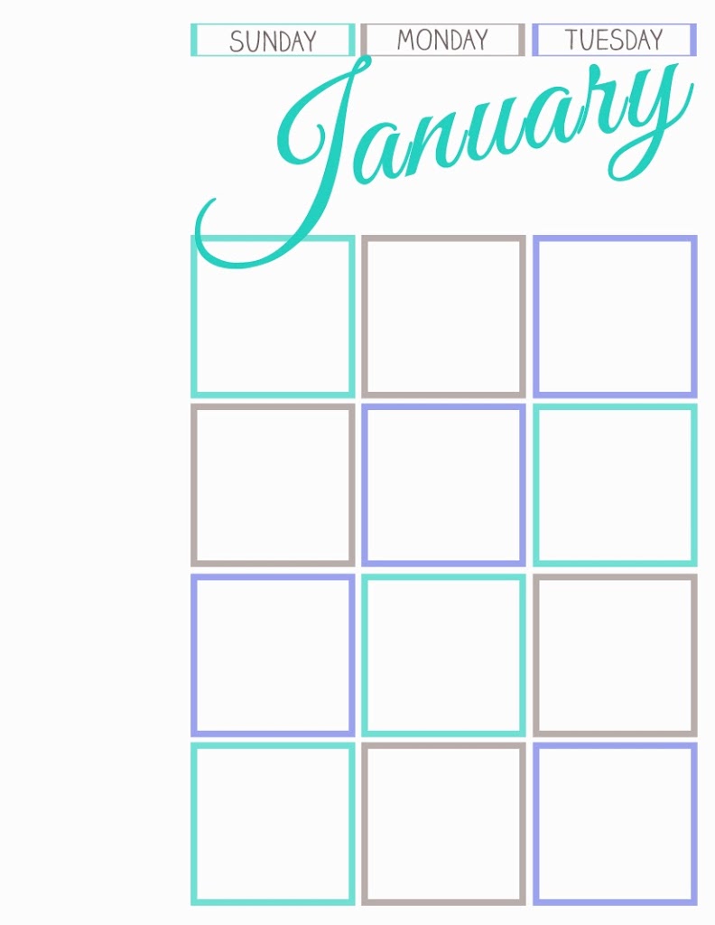 Printable Calendar Journal | While He Was Napping