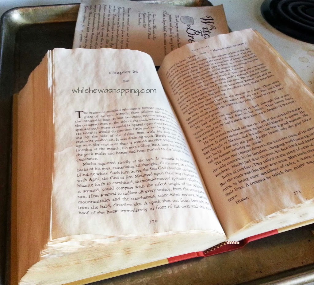 DIY Spell Books with 12 Spells While He Was Napping