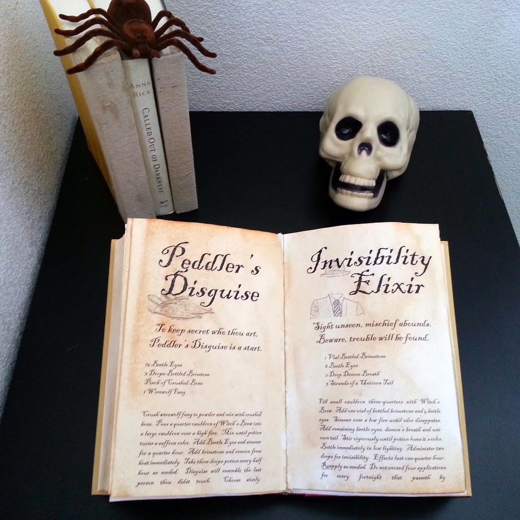 DIY Spell Books with 12 Spells While He Was Napping