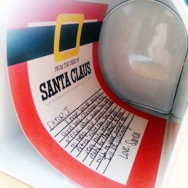 Santa Bell Note Holiday & Seasonal Printables Archives | Page 3 of 6 | While He Was Napping