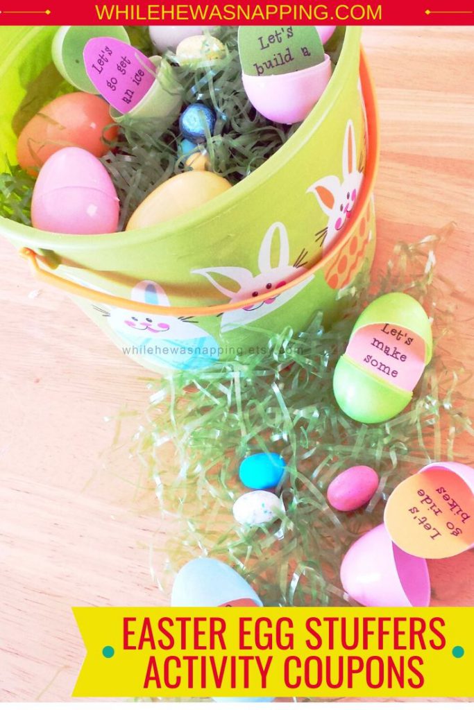 Printable Kid's Easter Basket Stuffer Coupons While He Was Napping