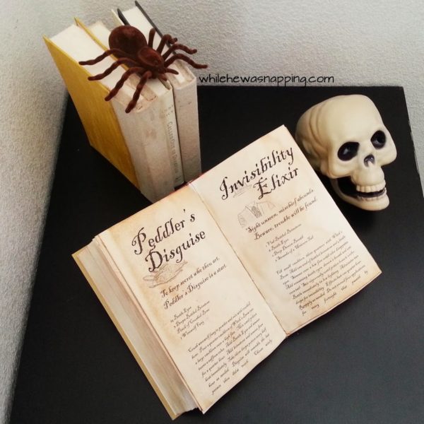 DIY Spell Books with 12 Spells | While He Was Napping