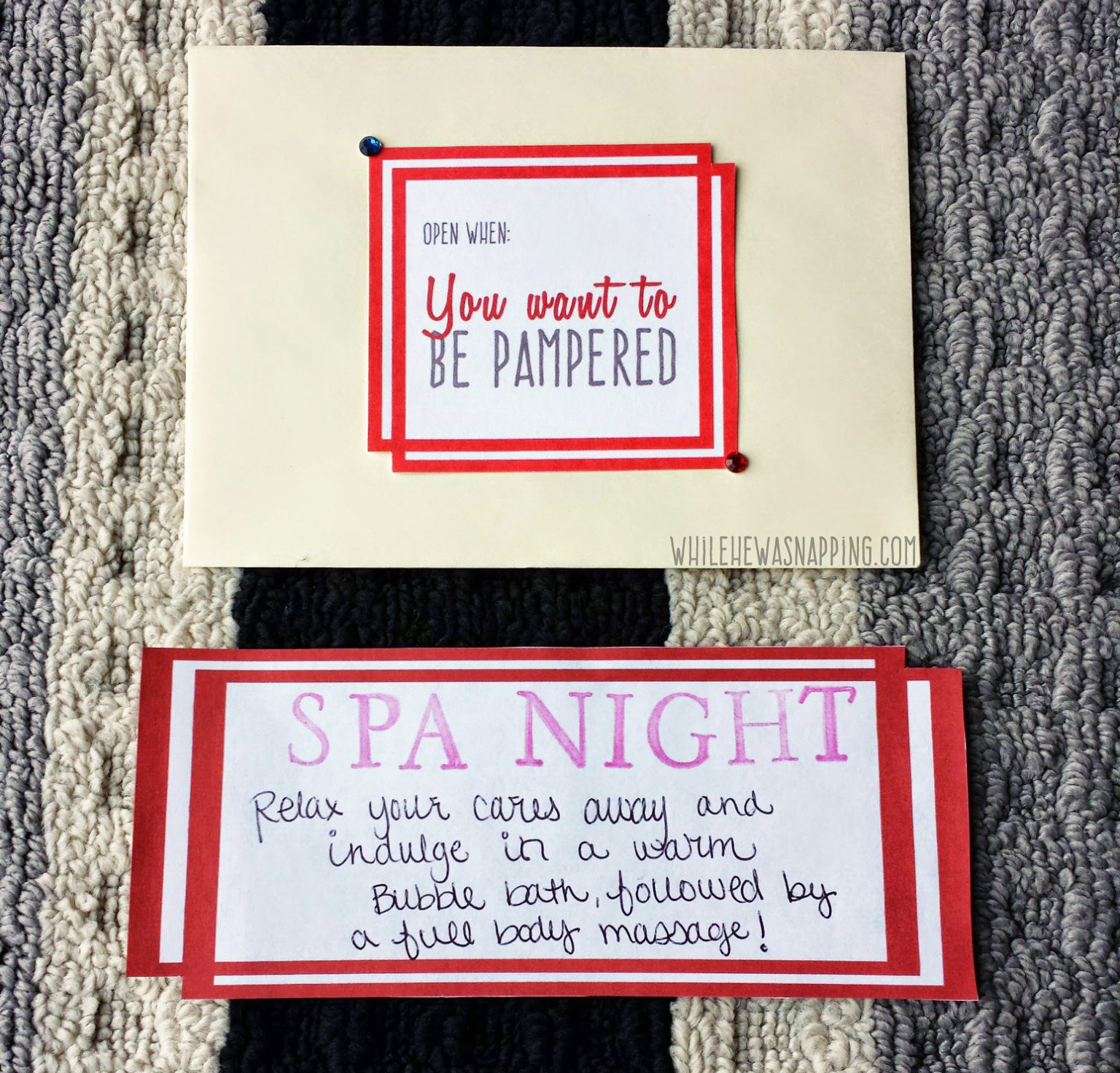 How to Make a Year of Dates "Open When..." Date Night Kit While He