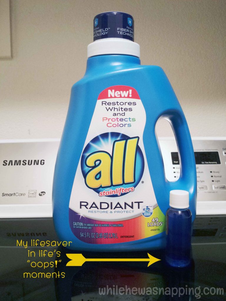 3 Ways You Can Use all Radiant Laundry Detergent While He Was Napping