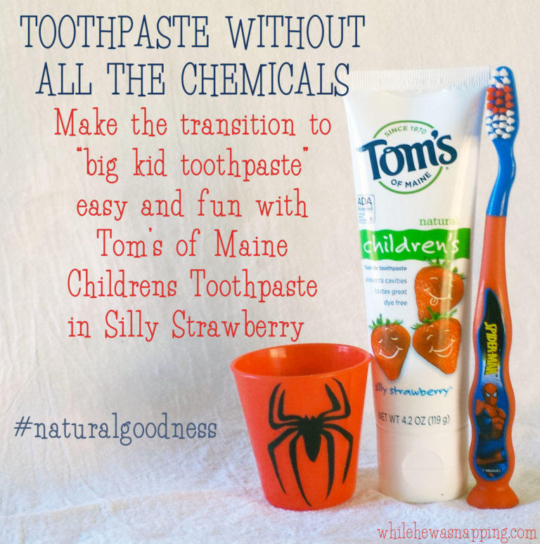 Natural Goodness Toothpaste Without All the Chemicals While He Was