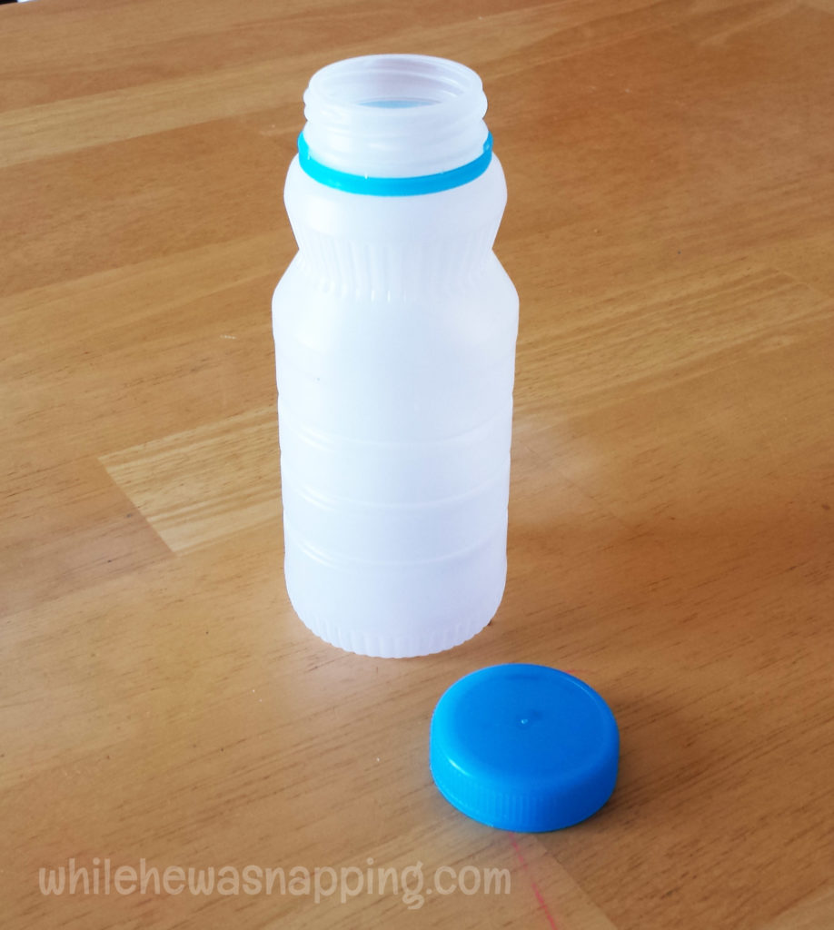 SunnyD Plastic Bottle Upcycle to Watering Can While He Was Napping