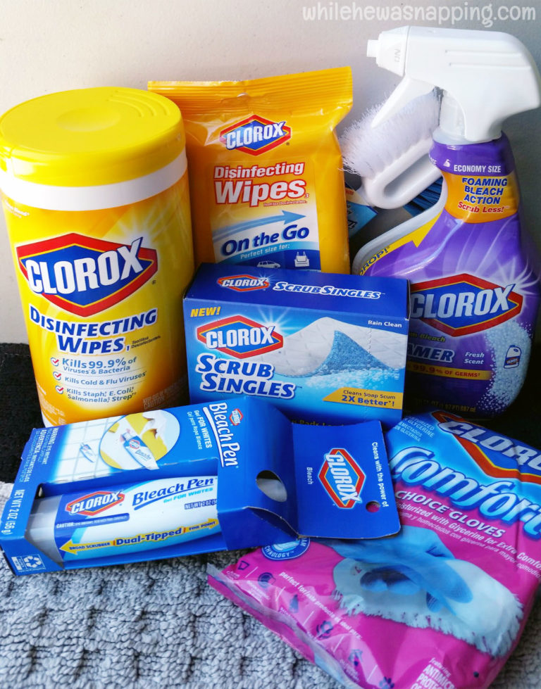 Back to Clean with Clorox Disinfecting Wipes Graband Go Cleanup Kit