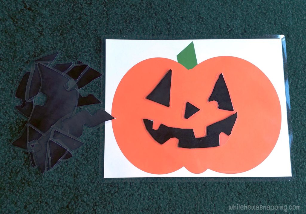 Build a Jack-O-Lantern Printable | While He Was Napping