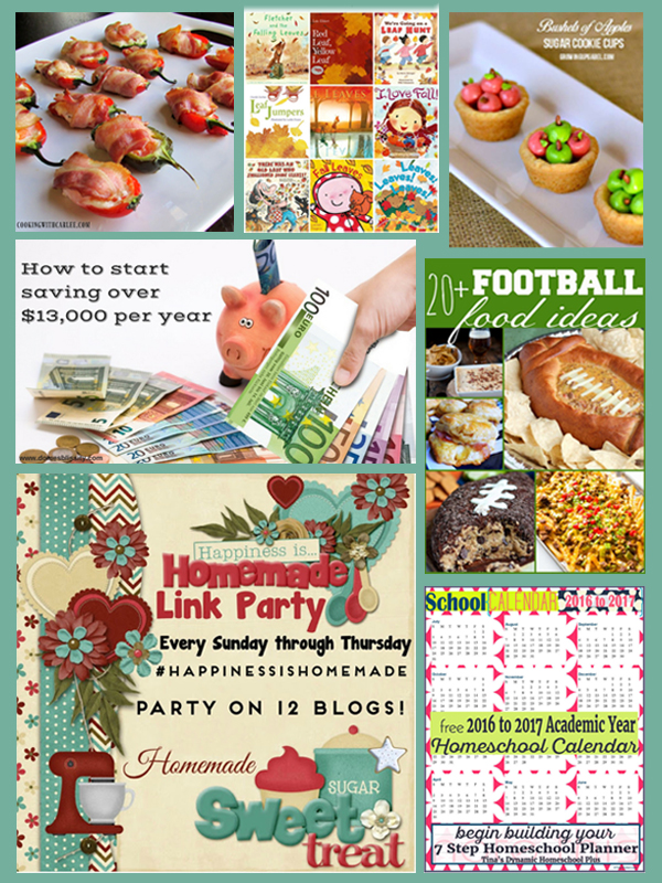 Happiness is Homemade Link Party Featured Collage