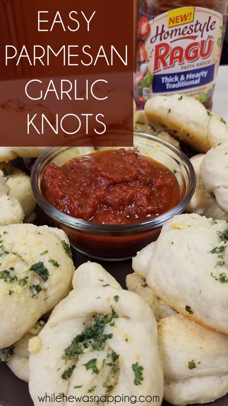 Easy Parmesan Garlic Knots The Perfect Appetizer While He Was Napping