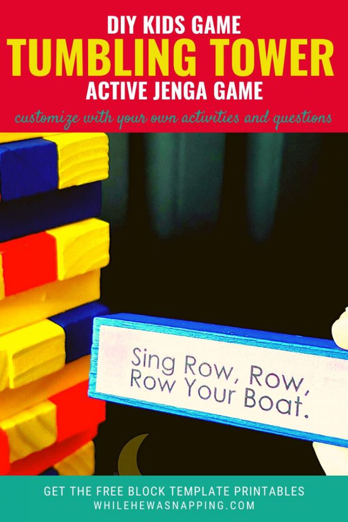 DIY Active Tumbling Tower Kids Game